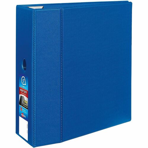 Binder, Durahinge, 4 Pockets, 5" Capacity, 8-1/2" x 11", Blue