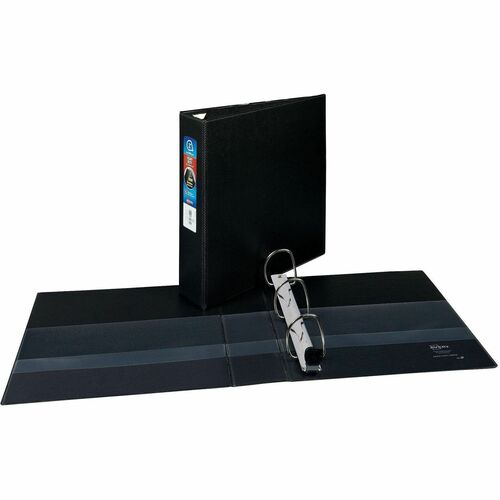 Binder, Durahinge, 4 Pockets, 2" Capacity, 8-1/2"x11", Black
