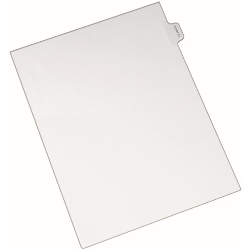 Index Dividers, Exhibit 22, Side Tab, White 25/PK