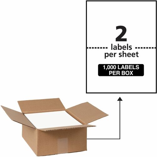 Mailing Labels, Weatherproof, 5-1/2" x 8-1/2", WE 1000/BX