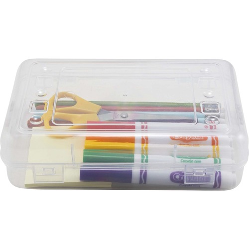 Pencil Box, 8-1/2" x 5-1/2", Clear