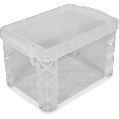 Card File Box, Super Stacker, 4" x 6", Clear