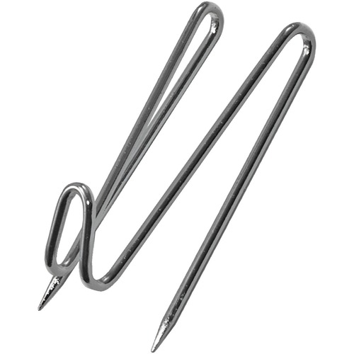 Panel Wall Wire Hooks, Lightweight Cap, Silver Metal 25/PK