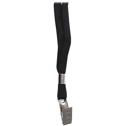 Lanyard, With Badge Clip, Black 24/BX