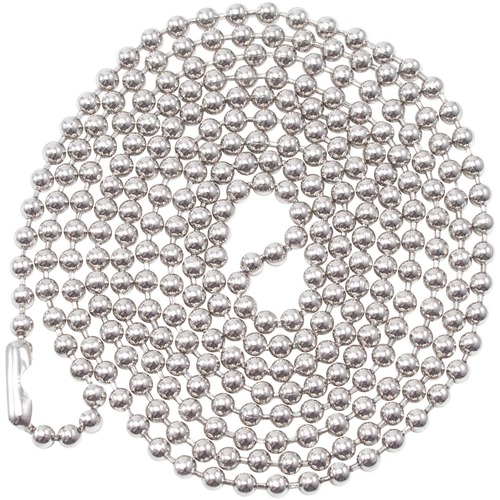 ID Badge Chain, 36", Metallic 100/BX
