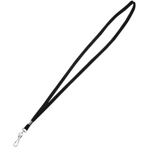 Lanyards, J-Hook, 36", Black 24/BX