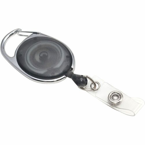 Retractable ID Reels, Extends 30", Smoke 12/PK