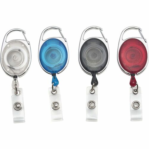 Retractable ID Reels, Extends 30", Assorted 20/PK