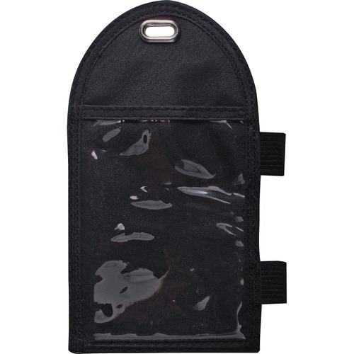 Badge Holder, Vert, 2-1/4"x3-1/2" Insert, Black/Clear 12/BX