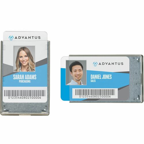 Badge Holders, RFID Blocking, 3-3/8"x2-1/8" Insert, Clear 20/PK