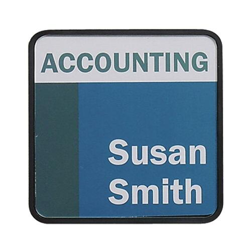 Cubicle/Wall Sign, Do-It-Yourself, 4-1/2"x1"x4-1/2", Black