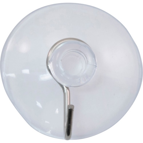 Suction Cup, w/ Metal Hook, 1-3/5"Wx1-3/5"Lx1"H, CL 25/BX