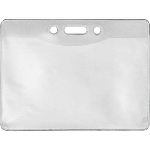 Badge Holders, For Government, Horizontal, 4" x 2-3/4" Insert, Clear 50/PK