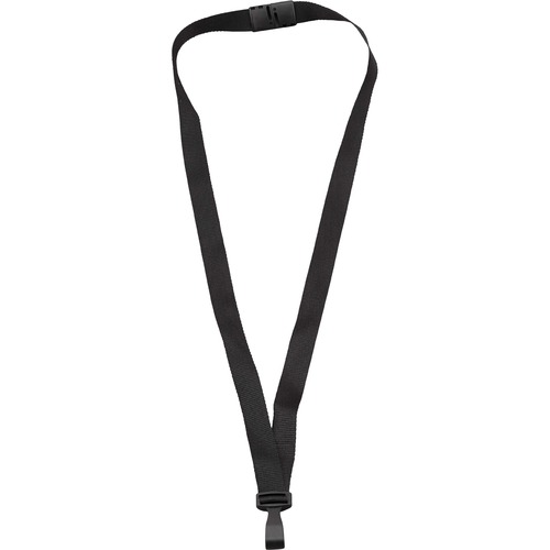 Lanyards, Breakaway, With Plastic Hook, 36" Long, Black 12/PK