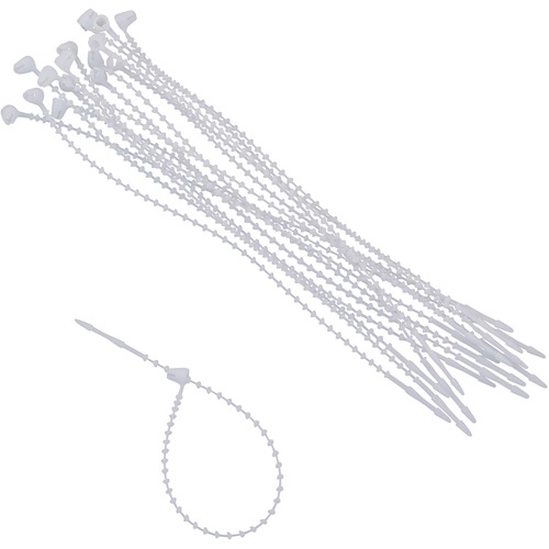 Cable Tie, Permanent, 1/10"Wx1/4"Lx5-3/4"H, White 250/PK