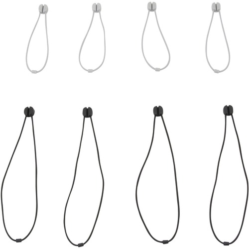 Tie, Reusable, Small, 2 Sizes: 4-7/10"L & 7-4/5"L, Ast 8/PK