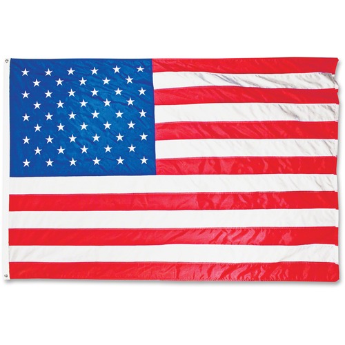Outdoor Flag, US Flag, Nylon, 4'x6', Red/White/Blue