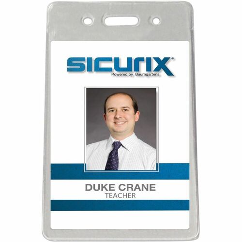 Proximity Badge Holder, Vertical, 2-3/8"x2-3/8", Clear 50/PK