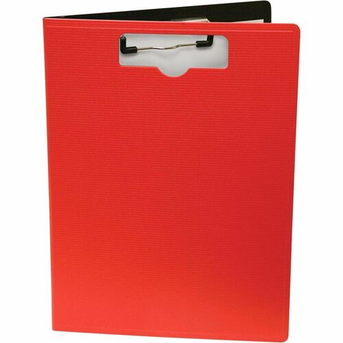 Portfolio Clipboard, 1/2" Cap, Vertical, Letter, Red
