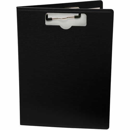Portfolio Clipboard, 1/2" Cap, Vertical, Letter, Black