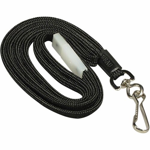 Breakaway Lanyards, w/ Adj. Slide, 35", Black 12/BX