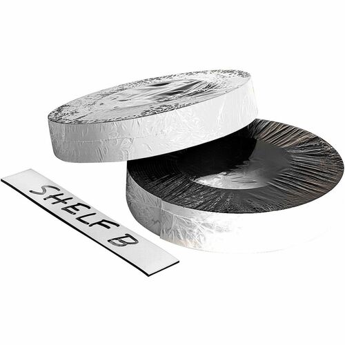 Magnetic Labeling Tape, 1" x 50' Roll, White
