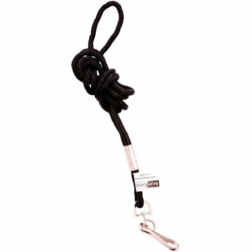 Standard Lanyard, With Hook, 36" L, Nylon, Black