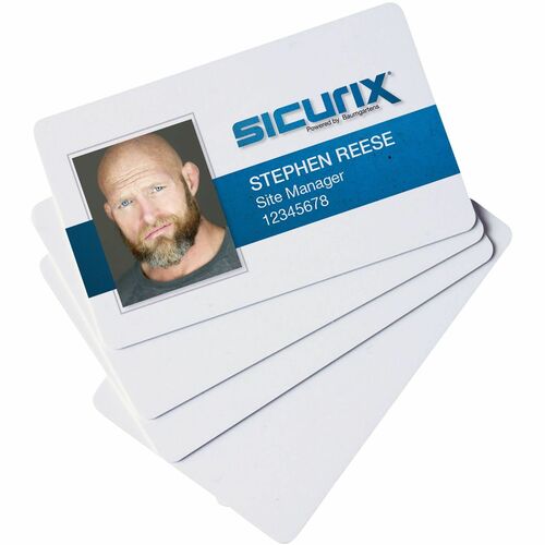 Blank ID Cards, CR80 Size, 30 Mil, 2-1/8"x3-3/8", WE 100/PK