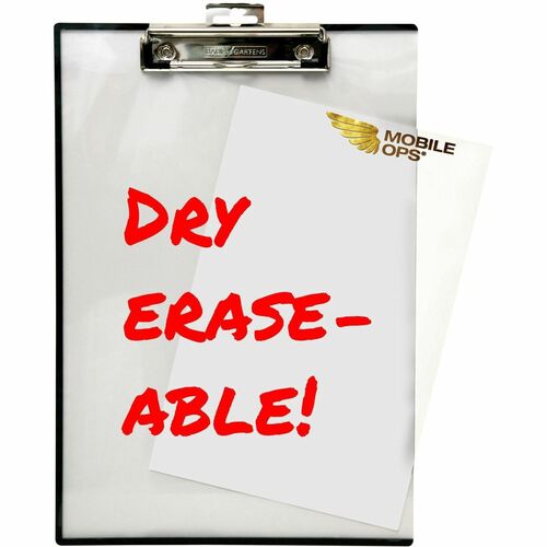 Clipboard, Unbreakable, Protective Cover, 9" x 13-1/2", Clear