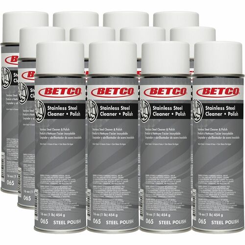 Cleaner/Polisher, Foam, Ready to Use, 16oz Net Weight, White 12/CT