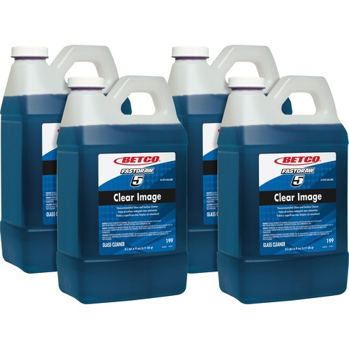 Cleaner, For Glass Surfaces, Concentrate, 1/2 Gal (2L), Blue 4/CT