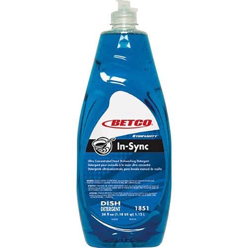 Dishwashing Detergent, Manual, Liquid, 38oz, Blue