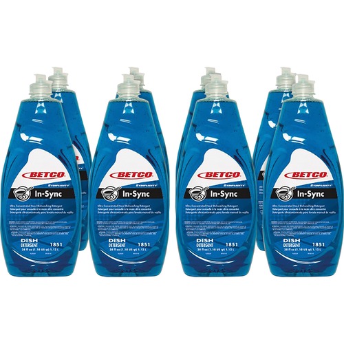 Dishwashing Detergent, Manual, Liquid, 38oz, Blue 8/CT