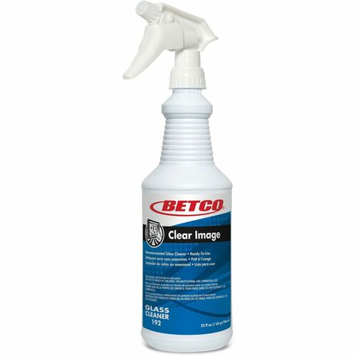 Cleaner F/Glass/Surfaces, Spray Bottle, 32 oz, Blue 12/CT