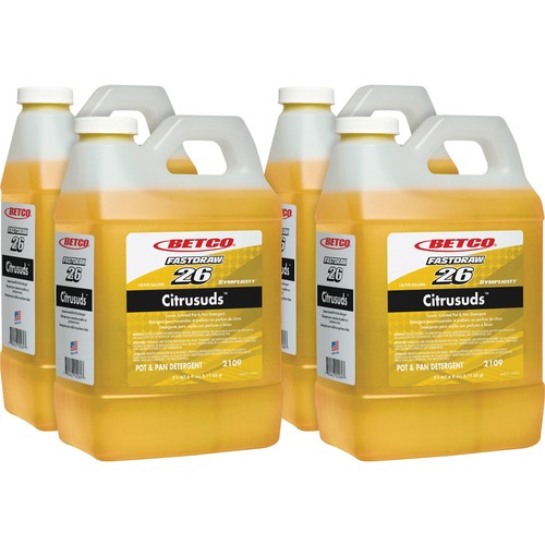Detergent, F/Pots&Pans, Hvy-Dty, FastDraw, 2 Liter, YW 4/CT