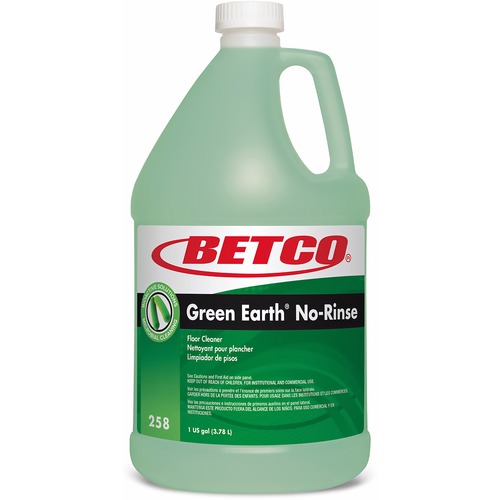 Floor Cleaner, No-Rinse, 1 Gal, Green 4/CT