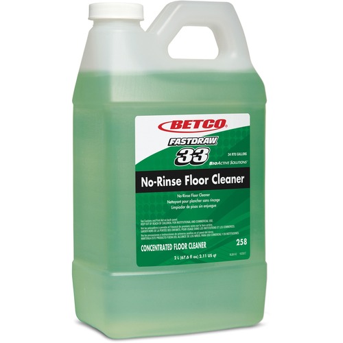 Floor Cleaner, No-Rinse, FastDraw 33, 2L, Green 4/CT