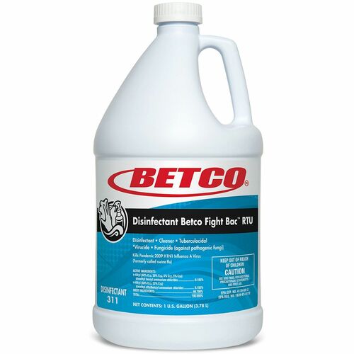Disinfectant/Cleaner, Ready-to-Use, 1 Gallon, Cl