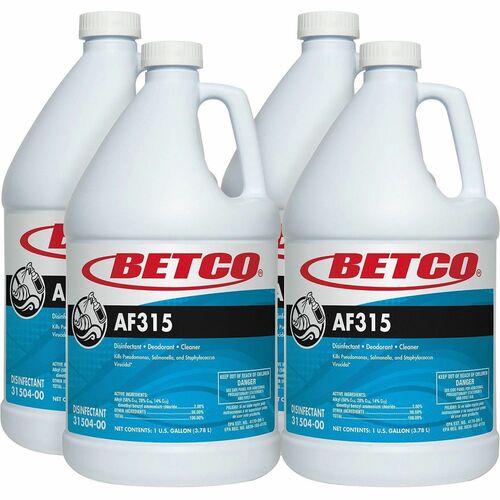Disinfectant/Detergent/Deodorant, Conc, 1 Gallon, Turquoise 4/CT