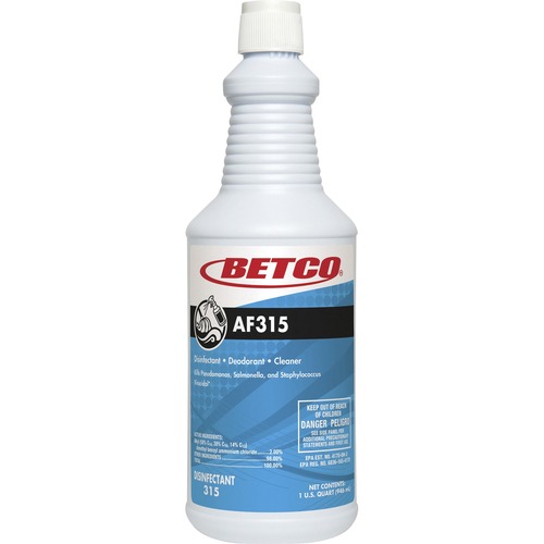 Disinfectant/Detergent/Deodorant, Conc, 32 Ounce, Turquoise