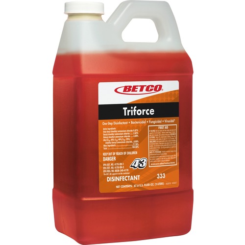 Disinfectant, Triforce, Concentrate, Fast Draw, 2 Liter, Orange