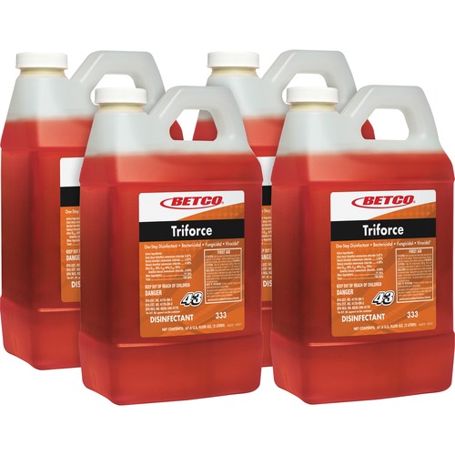 Disinfectant, Triforce, Concentrate, Fast Draw, 2 Liter, Orange 4/CT