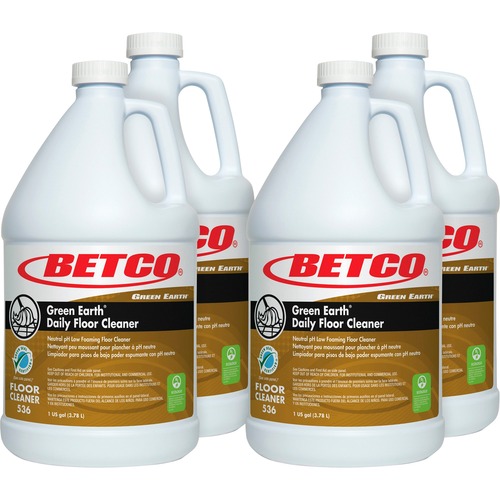 Floor Cleaner, Foaming, Neutral PH, 1 Gallon, Yellow 4/CT