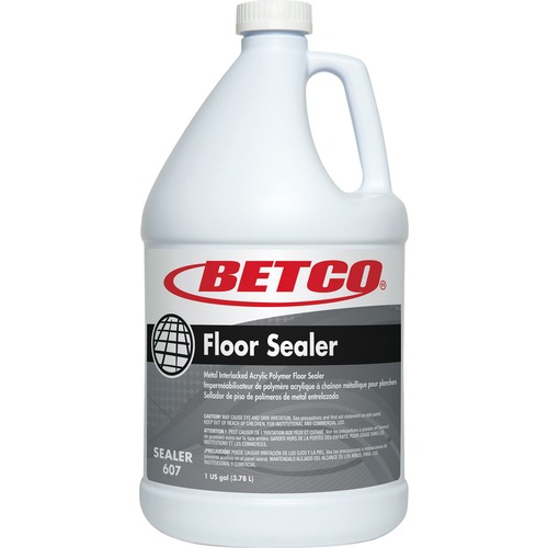 Floor Sealer, Acrylic Polymer, High Gloss, 1 Gallon, Clear