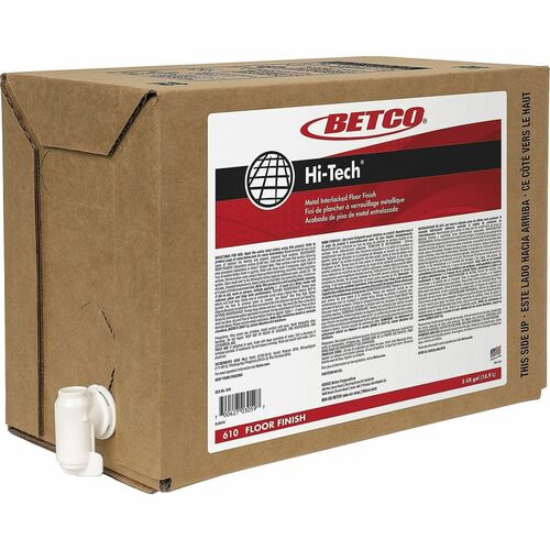 Floor Finish, Wet Look, 5 Gallon Bag-in-Box, CL