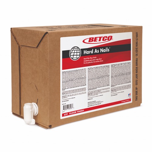 Floor Finish, Dries Clear, Gallon Bag-in-Box, White