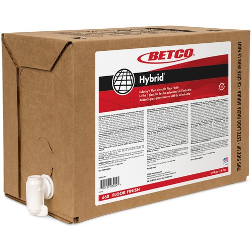 Floor Finish, 2000-3000 Sq Ft/Gallon, Gallon Box, White/Clear