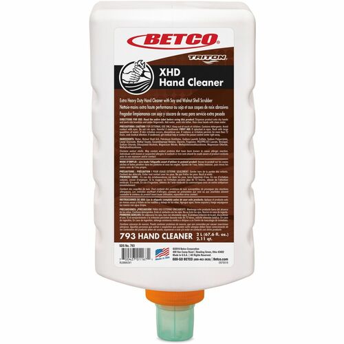 Hand Cleaner, Rtu, Xhd, 2 L Triton Bottle, Light Beige 6/CT
