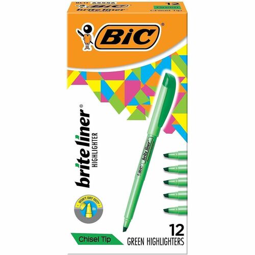 Highlighter, Briteliner, Green 12/DZ