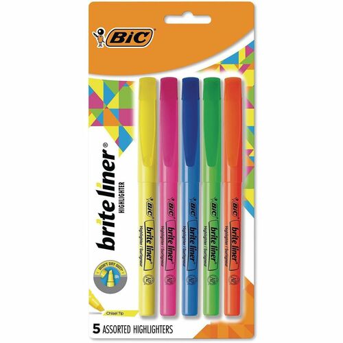 Highlighter, Brightliner, Assorted 5/ST